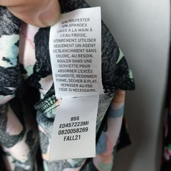 NWT Open Edit Open Cut Out Back‎ Velour Long Sleeve Skater Minidress Sz XS - Picture 9 of 13